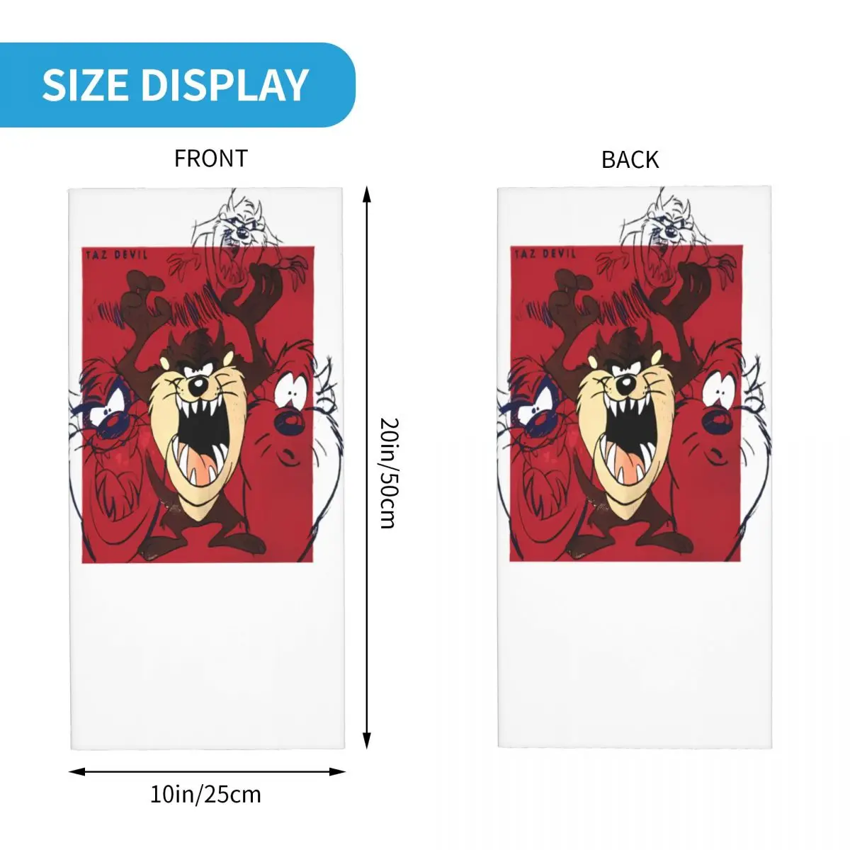 Tazmanian Taz Devil Warner Bros Looney маска для лица шарф походная Балаклава носовой платок