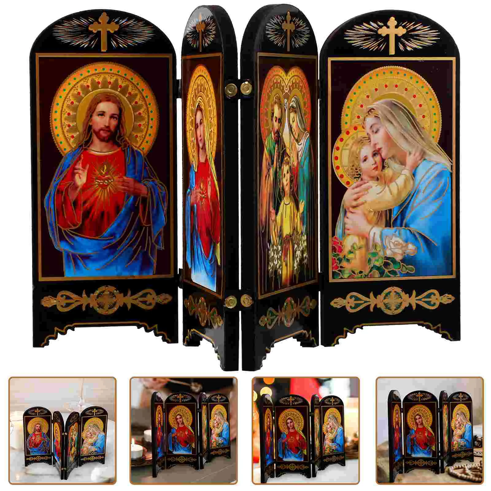 Религиозный декор деревянная доска эмблемы Мария креативный орнамент украшение