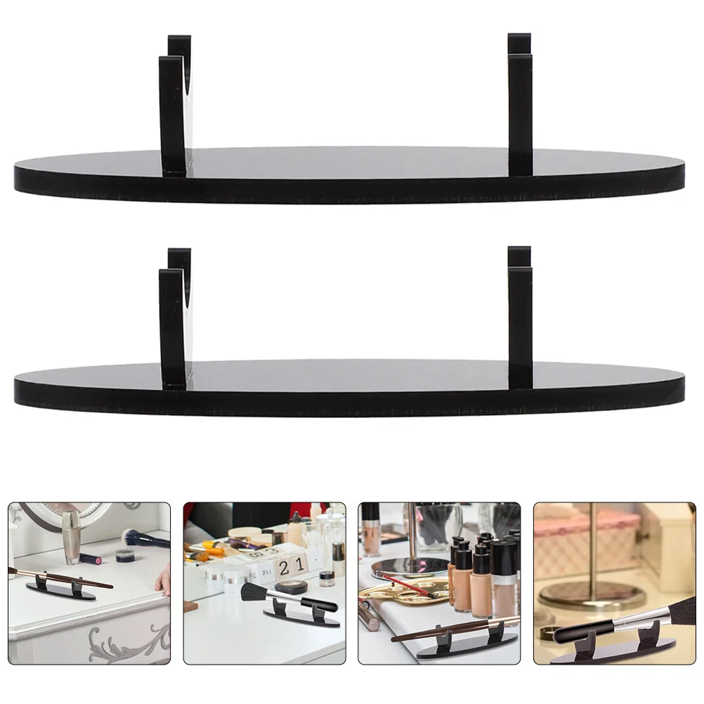 

2Pcs Acrylic Fountain Pen Holder Display Stand Ballpoint Pen Display Rack Makeup Brush Holder