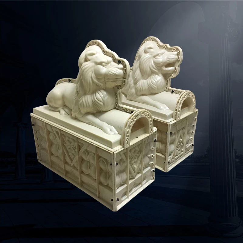 Большая форма льва пластиковая для цемента из АБС-пластика бетонная