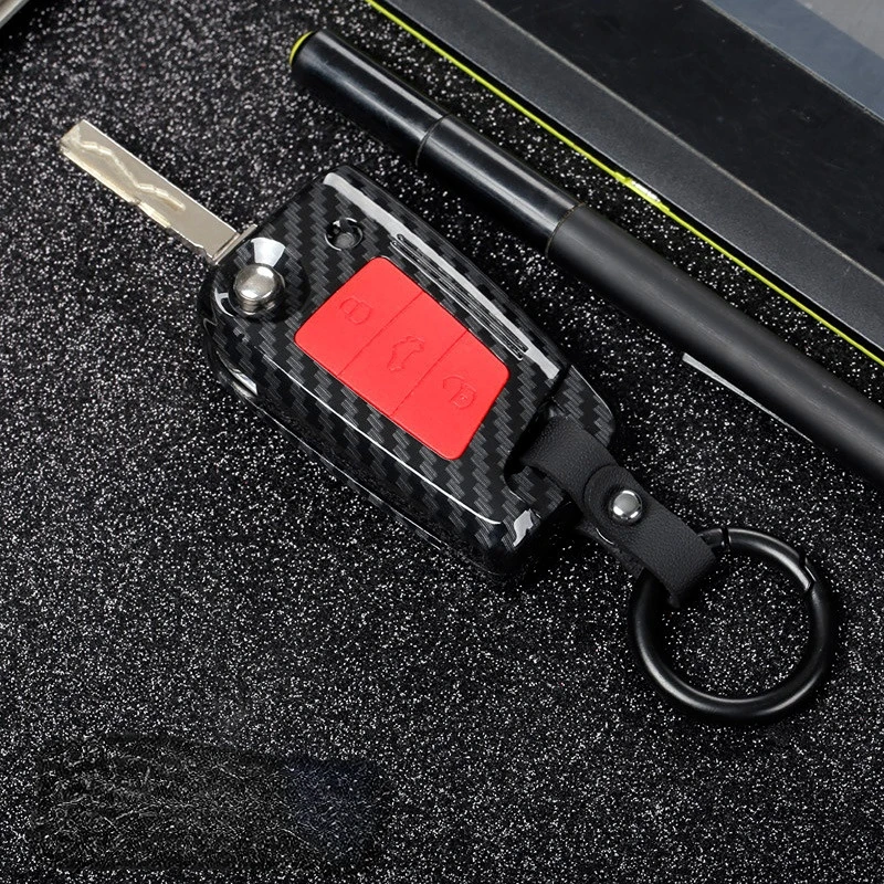 

Carbon Fiber ABS Car Key Case for VW Volkswagen Polo Golf 4 5 6 7 T5 Passat B6 B5 Skoda Octavia A5 A7 Seat Leon Ibiza Ateca