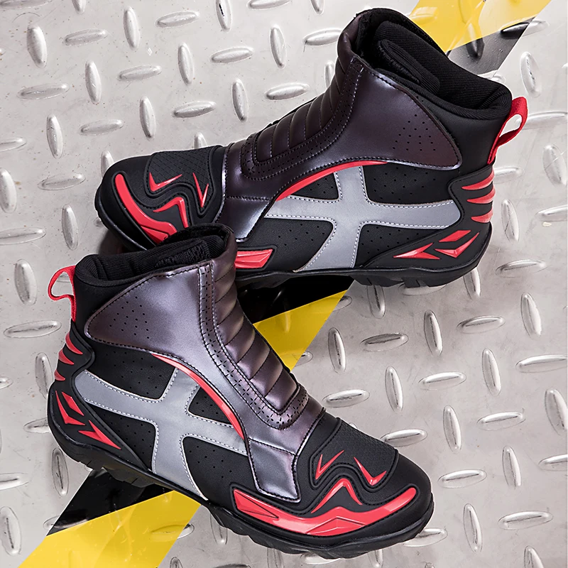 Новинка 2023 мотоциклетная обувь мужская качественная гоночная женская для