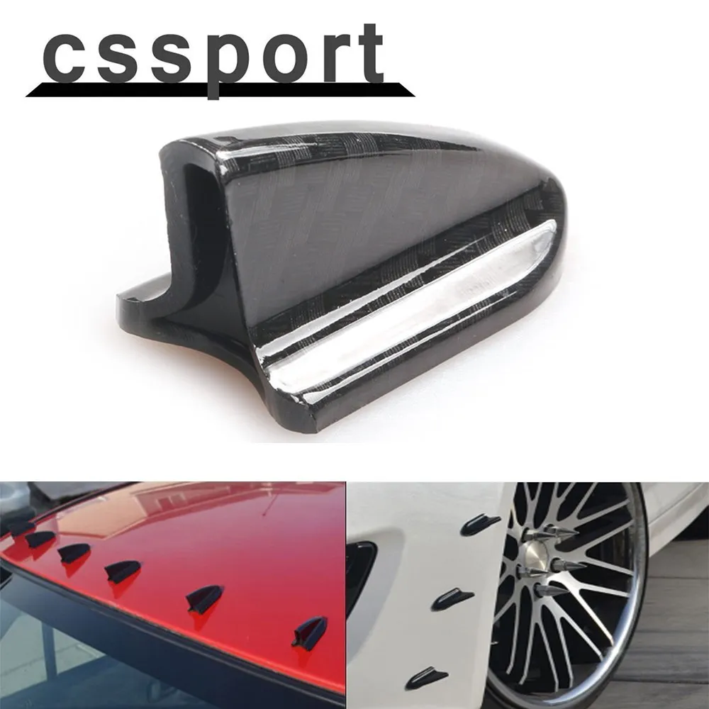 Universal Car Supplies Refit Pieces Car Tail Decorate Bumper Shark Fin Black Wind Knife Tail Car Model Accessories