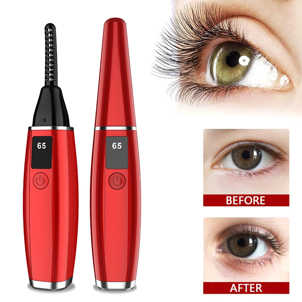 

10S Electric Fast Heating Eyelash Curling Tool USB Smart Digital Display Long-Lasting Styling Anti-Scalding Eyelash Curler Tool