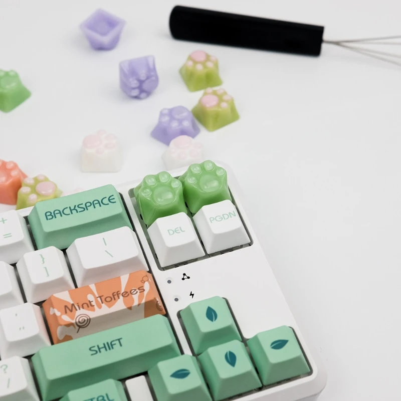

Personality Scratching Keycaps Resin Soft Plastic Simulation for Most Keyboa