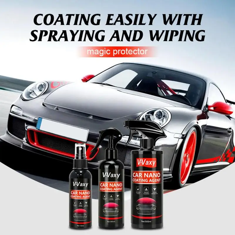 

Car Nano Coating Spray Wax Hydrophobic Top Coat Polish Maintenance Car Interior Cleaning Quick Coat For Cars Boats Motorcycles