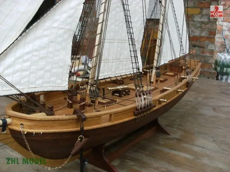 Unicorn Halcon 1840 Масштаб 1/48 750 мм 30 дюймов Набор деревянной модели корабля