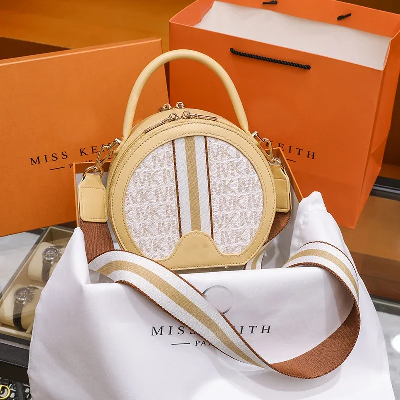 

IVK Luxury Women's Clutch Backpacks Bags Designer Round Crossbody Shoulder Purses Handbag Women Clutch Travel Tote Bag