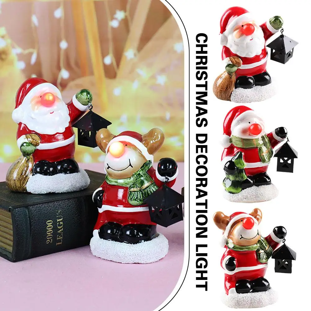 

1pc Christmas Decorations Old Man Doll LED Luminous Candle Gifts Christmas Electronic Night Light Lights Creative Eve Chris U1S4