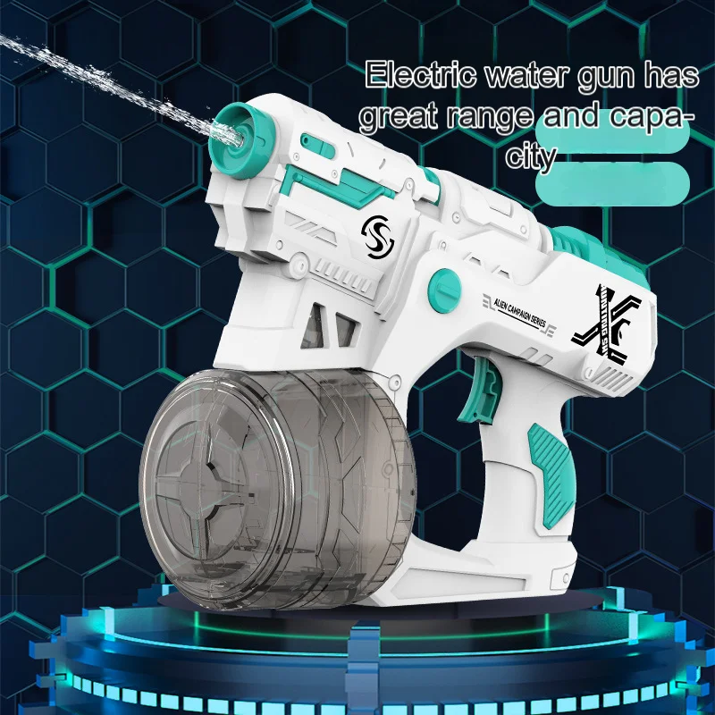Новый электрический игрушечный водяной пистолет летняя пляжная водная Пушка