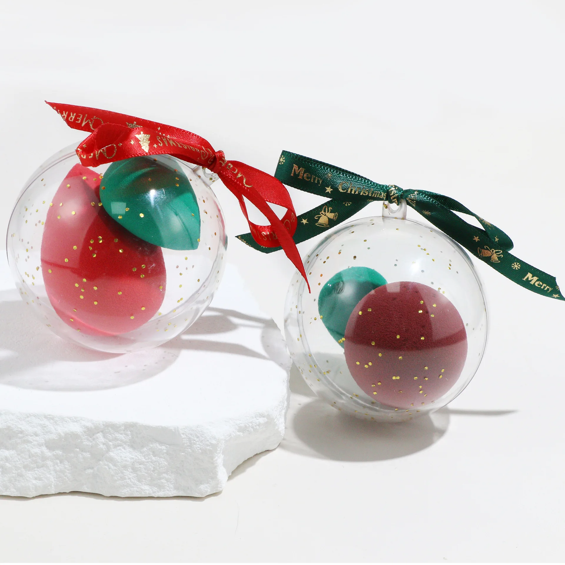 Рождественская губка для макияжа косметическая пуховка комбинированное