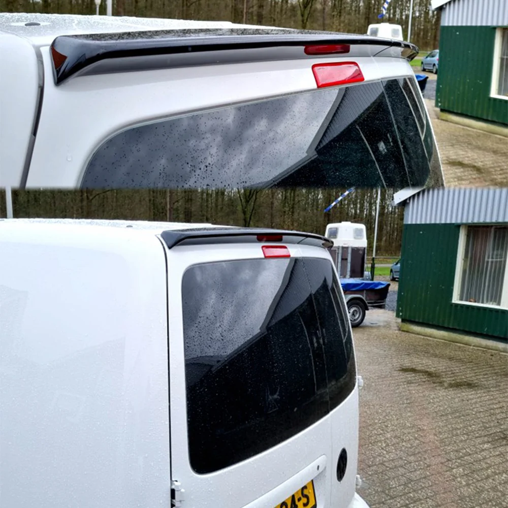Фото Спойлер на крышку багажника для Volkswagen VW Caddy 2K 2KN MK3 MK4, накладка на заднюю дверь, 2005-2020 №5