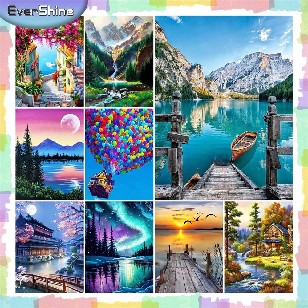EverShine 2024 новый набор мозаики для алмазной живописи полная круглая смоляная
