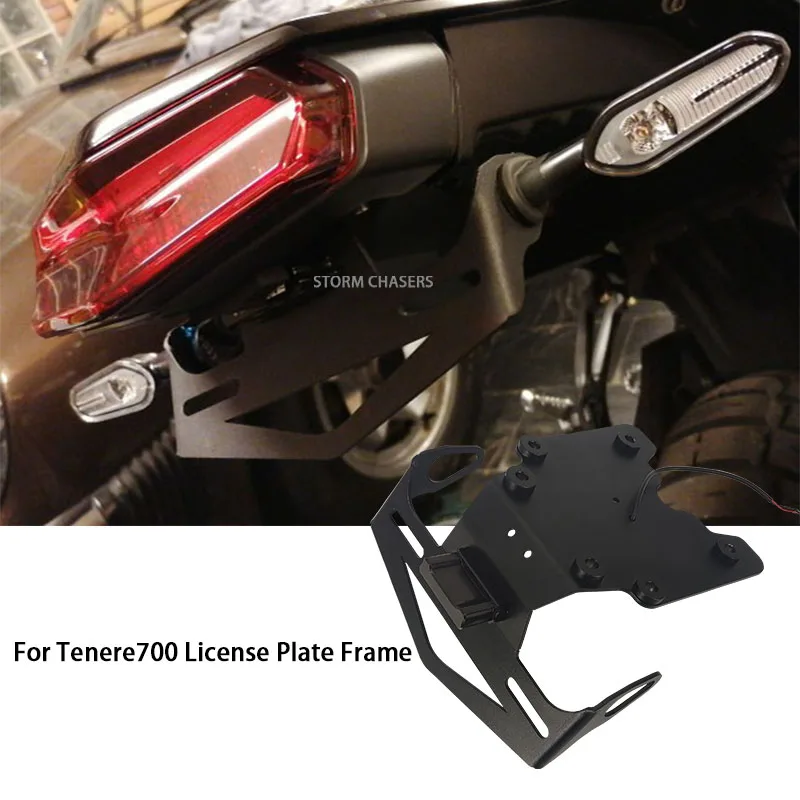 

For Yamaha Tenere 700 motorcycle license plate frame bracket T7 XTZ700 XT700Z TX690Z XTZ690 2019 2020 2021