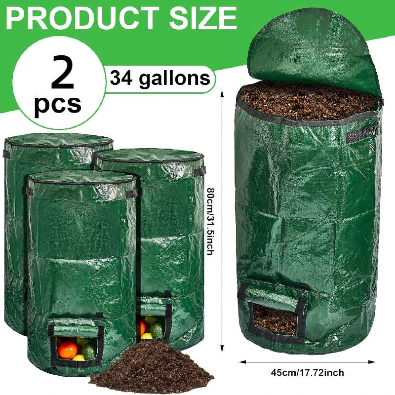 

Два Зеленых Компостных Мешка