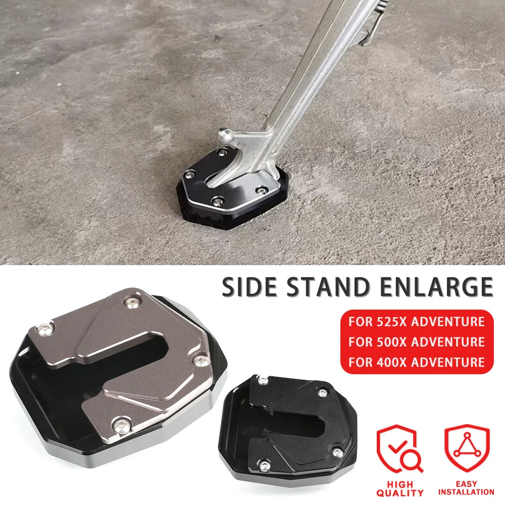 

For Kove 525X Adventure 500X Adv 525 X ADV 2018 2019 2020 2021-2023 Motorcycle Kickstand Side Stand Enlarger Support Plate Pad