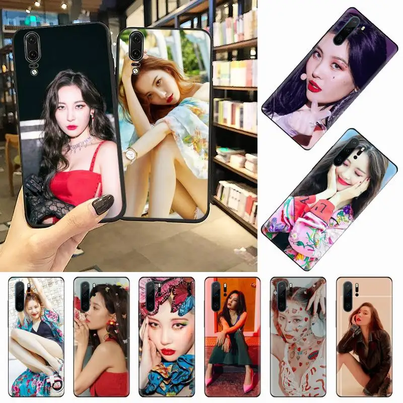 

Sunmi LEE Kpop Girl Phone Case For Huawei honor Mate 10 20 30 40 i 9 8 pro x Lite P smart 2019 Y5 2018 nova 5t