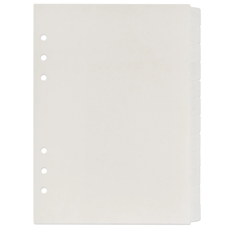 

Creative Translucent 6-Hole Binder Divider Page The Planner Can Insert 12 Pages Of PP A6 Divider Line Hand Account