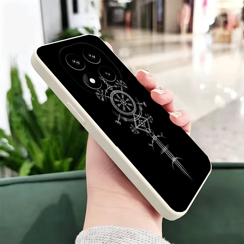 Фото Мягкий чехол Nordic Norse для Xiaomi Redmi Note 12 13 14 15 Pro Plus + 12S 11S 4G 11T 5G, черный, белый, парный чехол №4