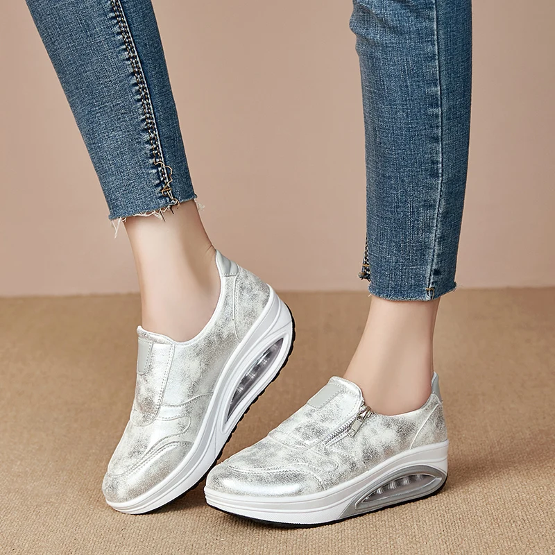 

Women Sneakers Running Designer Sport Shoes Shallow Comfortable Moccasins Slip-ons Platform Ballet Sneakers Ladies Mujer Pisos