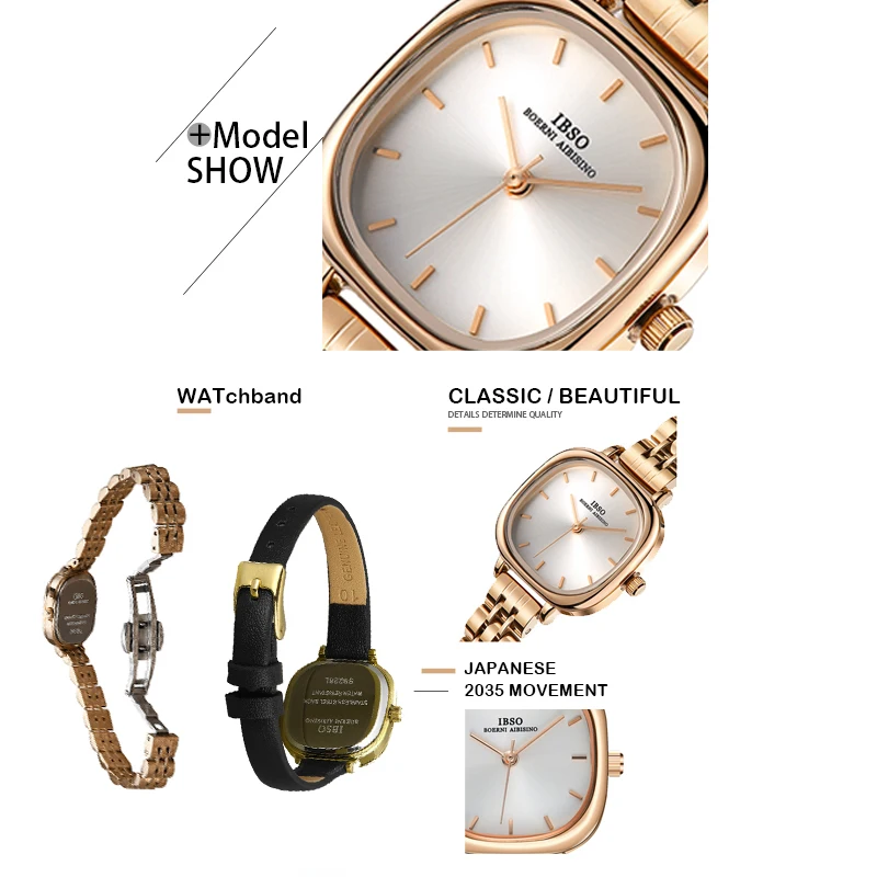 Top Brand Women Quartz Watch Stainless Steel Strap Rose Gold High Quality Metal Wristwatch Lady Gifts Waterproof Wrist Clock enlarge