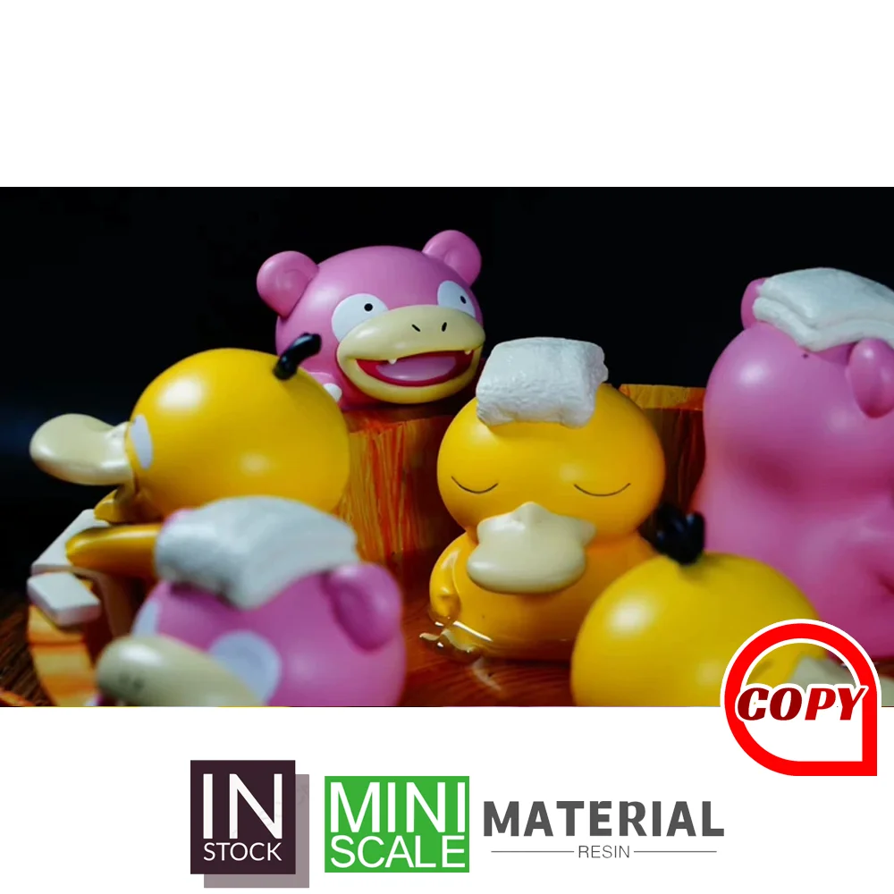 Фото [В наличии] Миниатюрная фигурка [Копия BKW] – Slowpoke Psyduck Bath Split2 №4