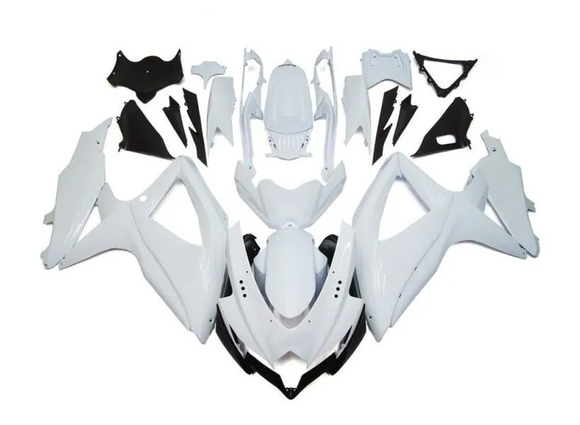 

4Gifts New ABS Fairings Kit Fit For Suzuki GSX-R 600 750 K8 08 09 10 2008 2009 2010 Bodywork Set Custom White