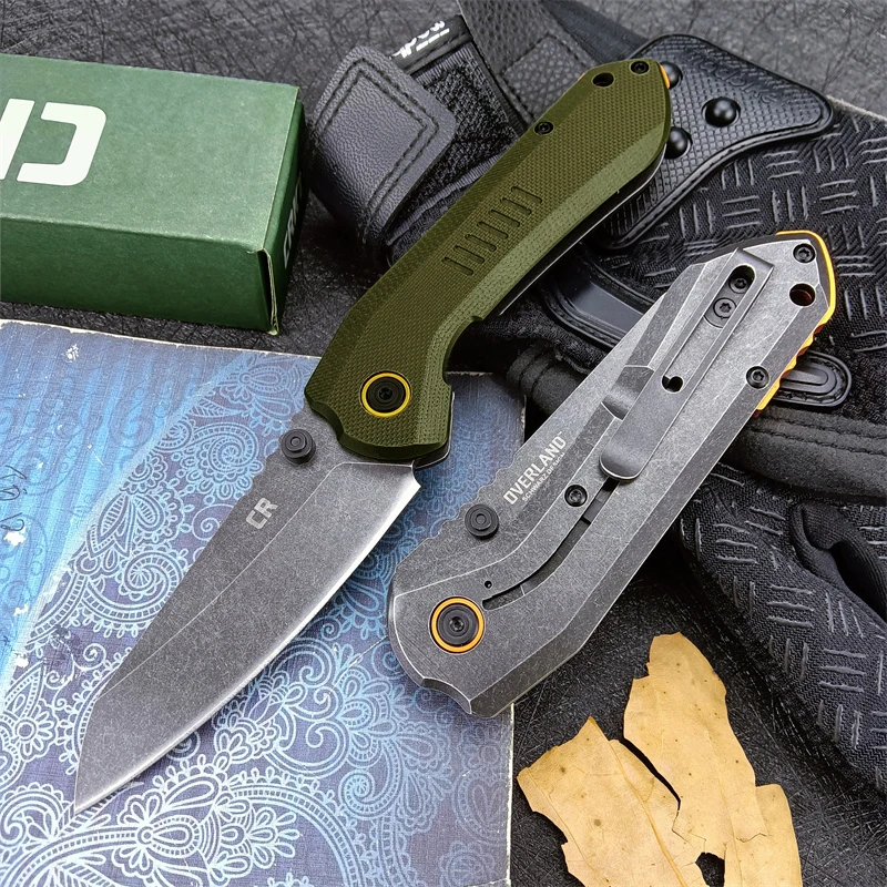 

CRKT 6280 Folding Pocket Knife Stonewash Blade Carbon Fiber Handle Tactical Survival Knives EDC Camping Hunting Tool