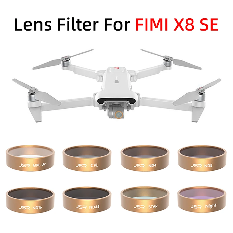 Комплект фильтров нейтральной плотности для Xiaomi FIMI X8 SE Drone Gimbal Camera Lens Filter Star Night CPL UV ND 4 8 16 32
