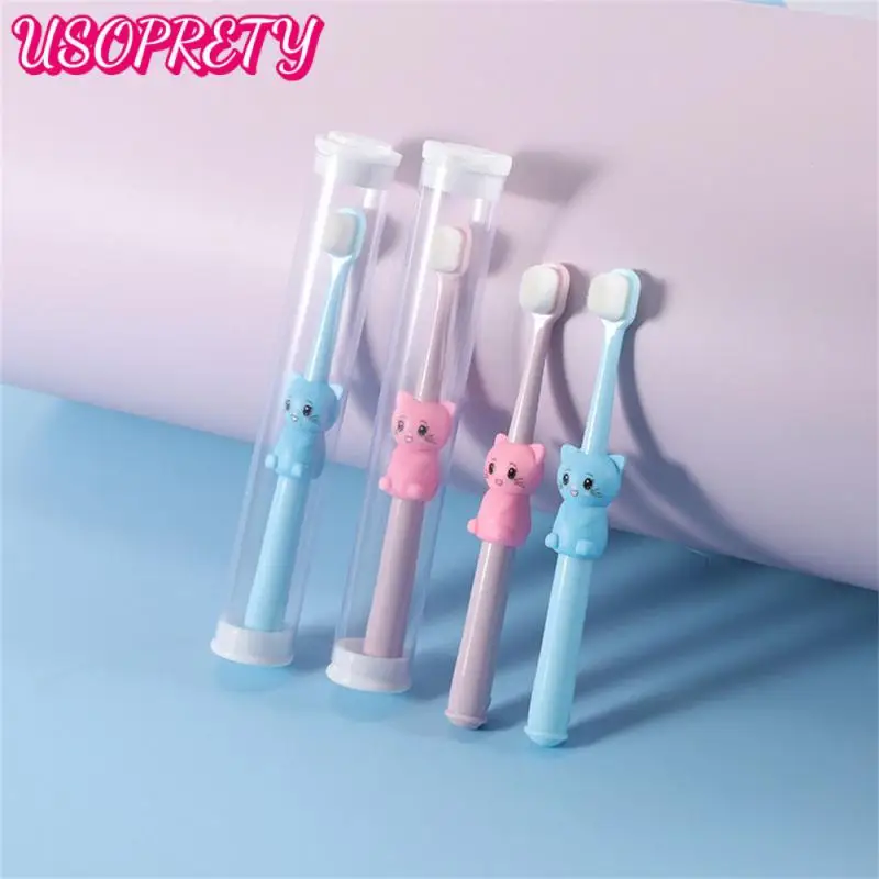 

1 Cute Cartoon Soft Toothbrush For Children Suitable 1-3 Years Old Girl Boy Child Baby Tooth Cleaning Tool