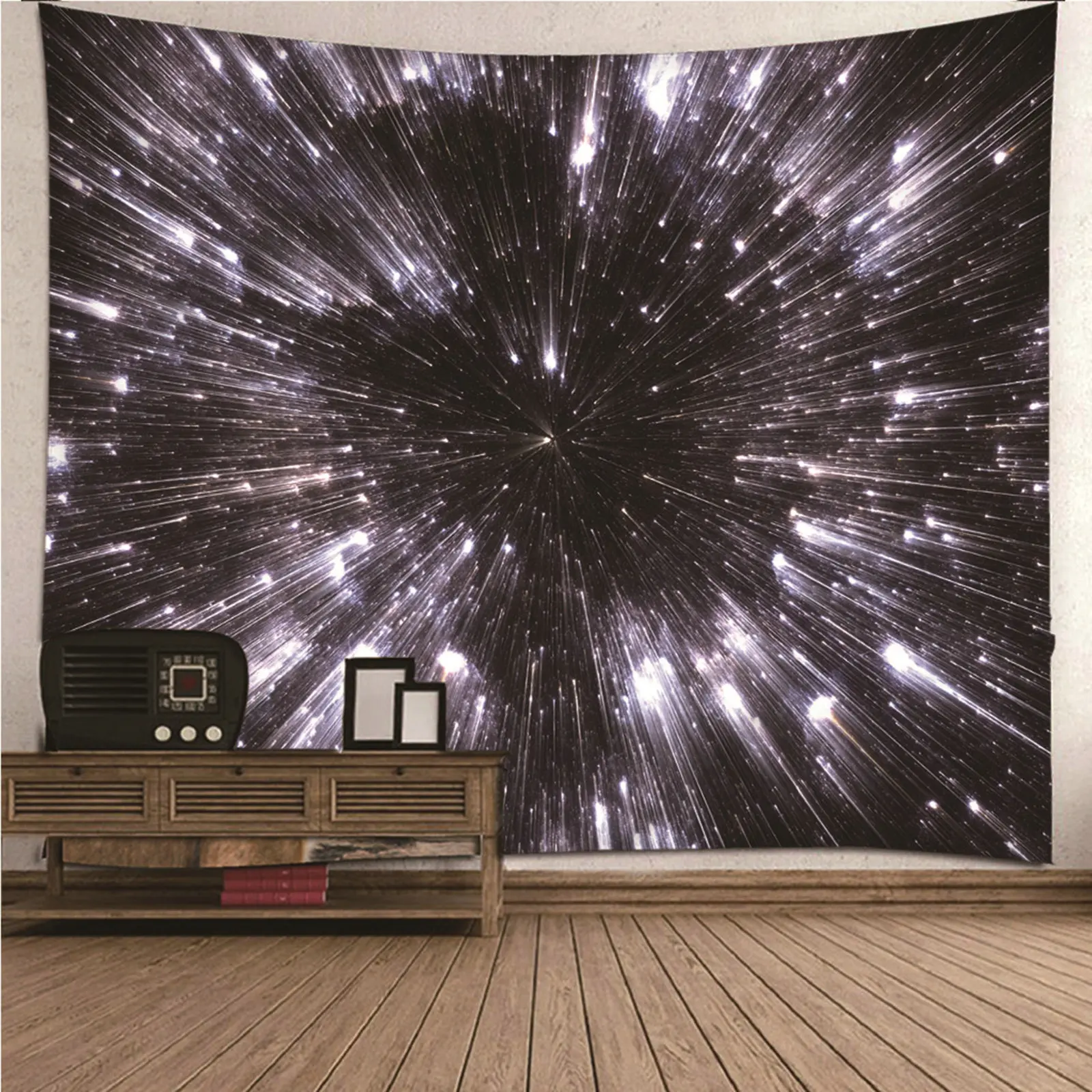 

Wall Hanging Kit Wall Decor Stickers Universe space Meteor Pattern Wall Hanging Blanket Dorm Art Decor Covering