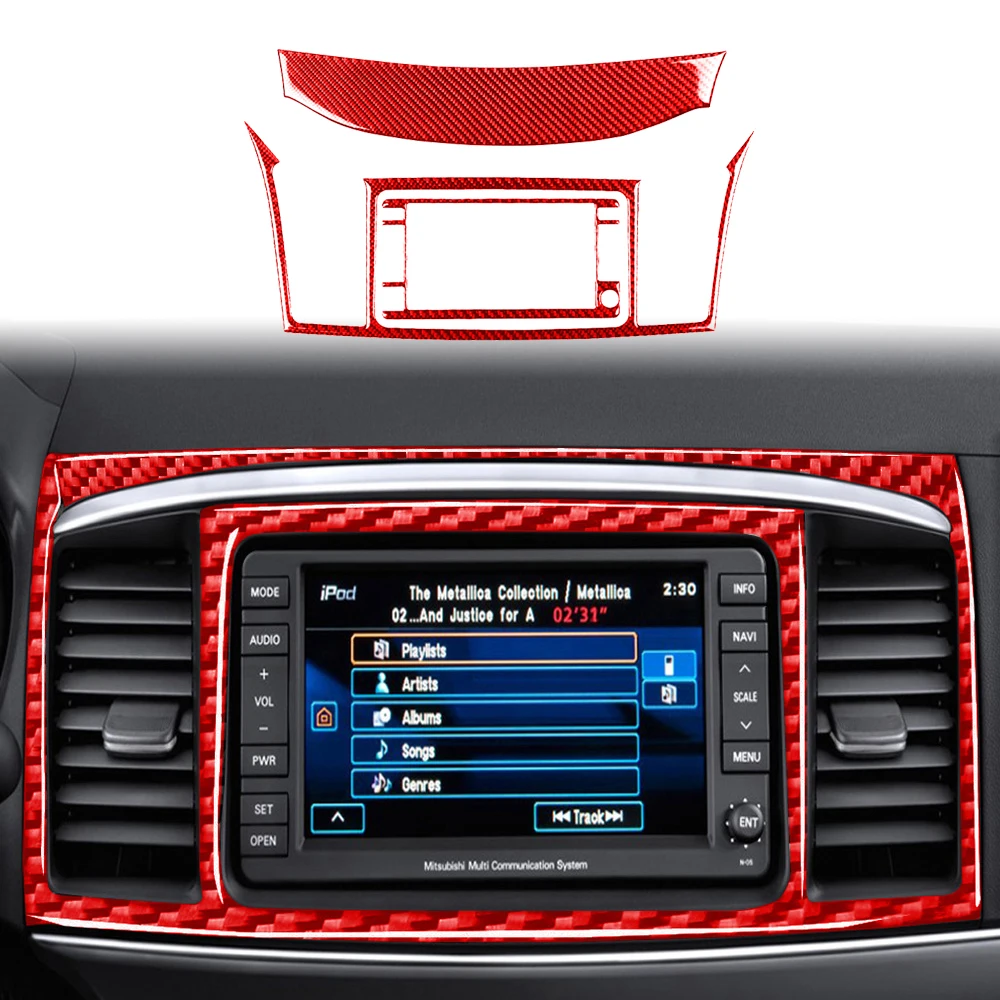 

Красное Настоящее углеродное волокно для Mitsubishi Lancer автомобиль EVO Co-Pilot, коробка для хранения, декоративные наклейки, аксессуары для модификации автомобиля