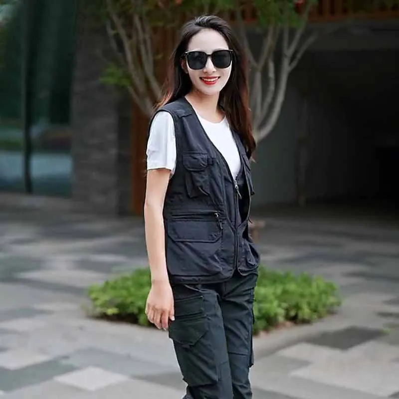 actical vest for men tactical trendy brand spring and autumn personalized workwear jacket funct