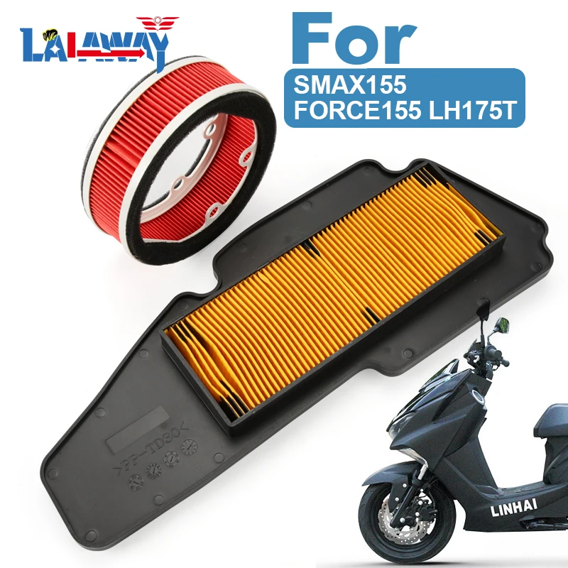 

Motorcycle Air Filter Motor Bike Intake Cleaner For YAMAHA SMAX155 FORCE155 LH175T, Air Filter