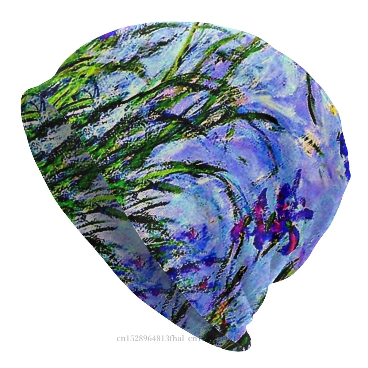 

Bonnet Hats Impressionism Art Men Women's Monet Masterpiece Irises, Painting By Claude Monet Winter Warm Cap Street Caps
