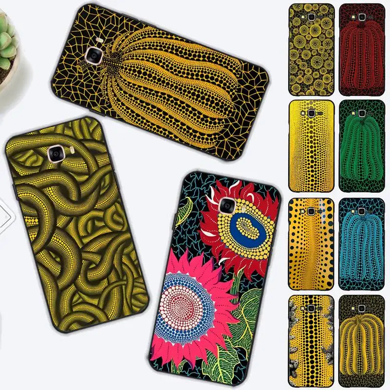 

Yayoi Kusama Pumpkin Phone Case for Samsung J 2 3 4 5 6 7 8 prime plus 2018 2017 2016 core