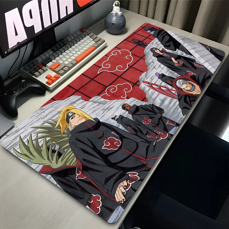 XXL Аниме Коврик Для Мыши Red Clouds Naruto A-Akatsuki Водонепроницаемый Противоскользящий