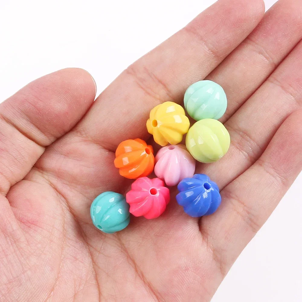 20 шт. 11 мм акриловые бусины в виде тыквы разделительная бусина для браслета