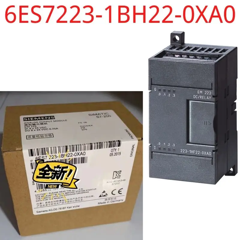 

6ES7223-1BH22-0XA0 Brand New SIMATIC S7-200, Digital I/O EM 223, only for S7-22X CPU, 8 DI 24 V DC, Sink/Source, 8 DO 24 V DC