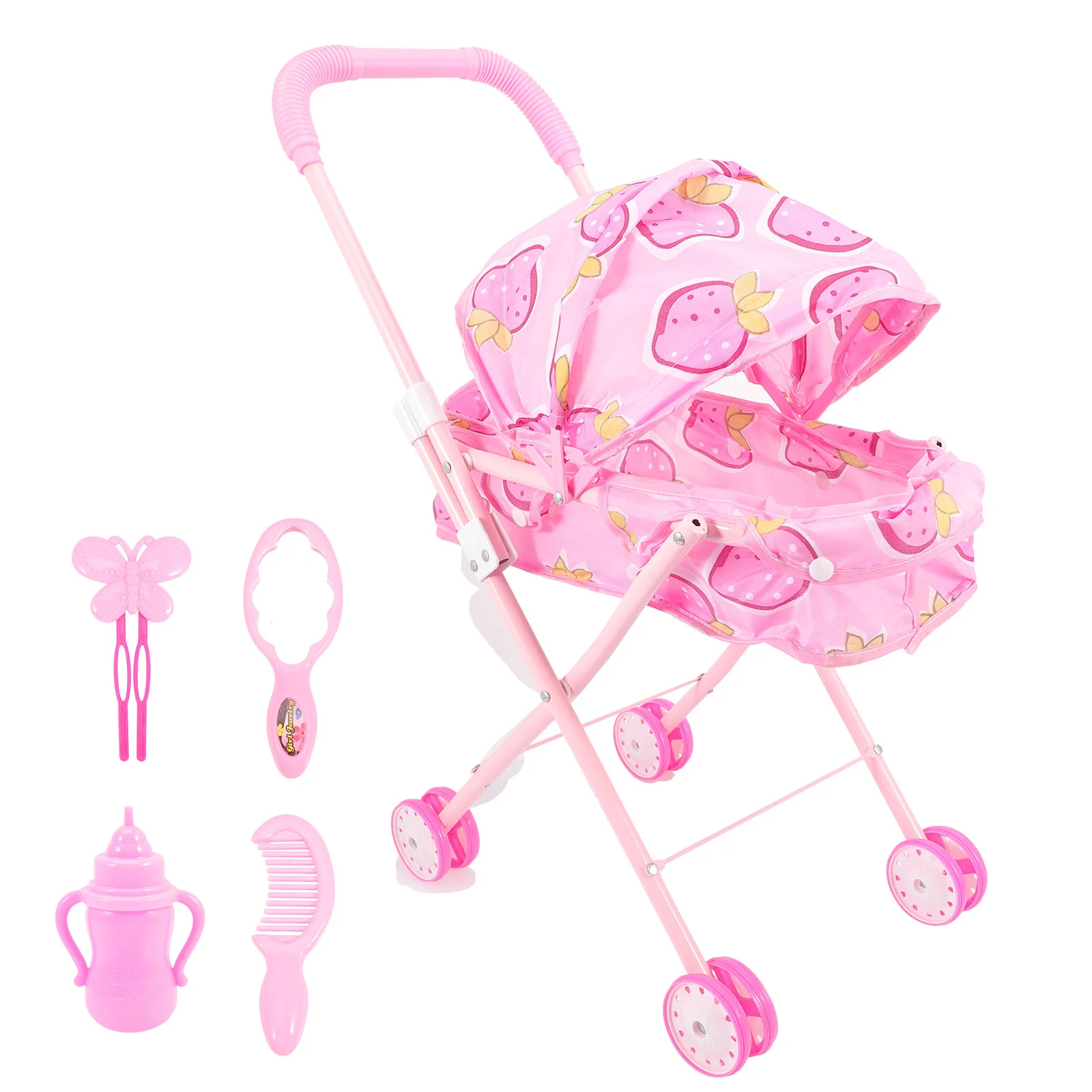 

Dolls Stroller Model Baby Stroller Toy Simulation Stroller Toy Toddler Pretend Play Toy