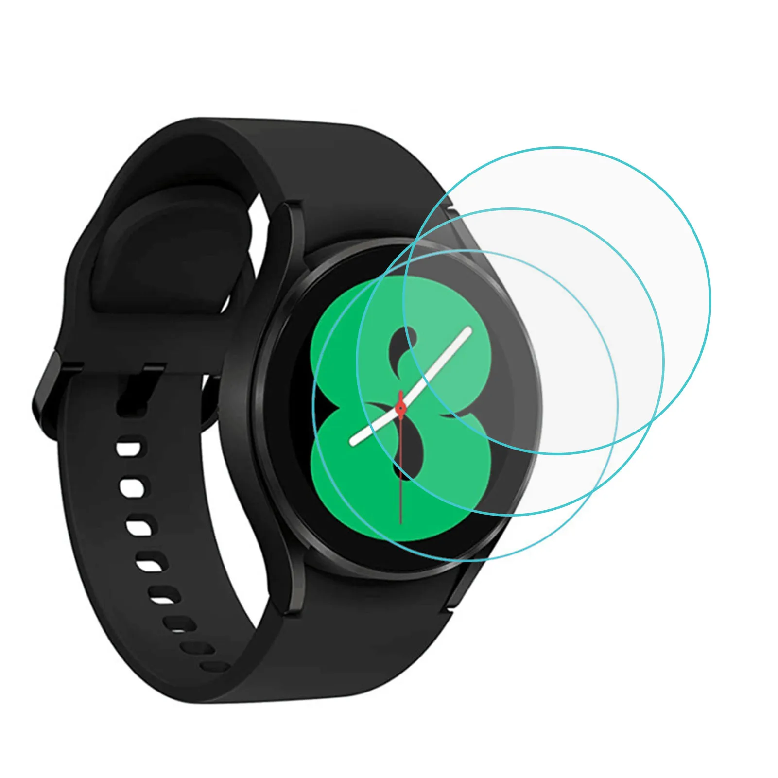 

3Pcs Tempered Glass Protective Film For Samsung Galaxy Watch 4 40mm/44mm Smart Watch HD Screen Anti-scratch Protector For Watch4