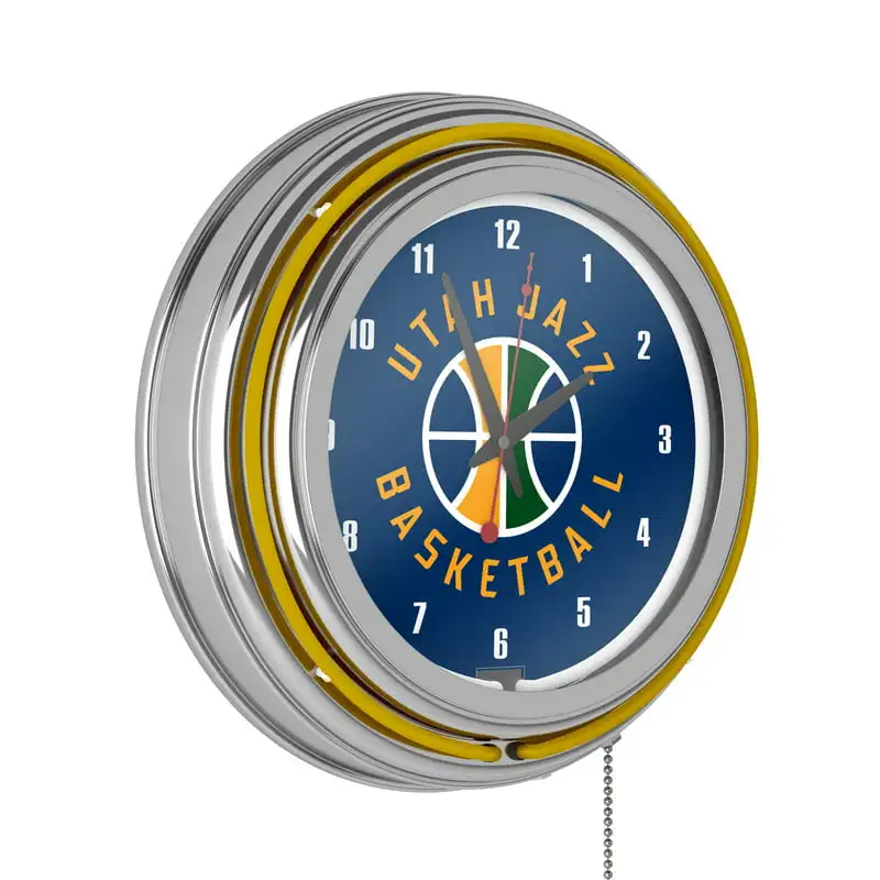 

Jazz Chrome Double Ring Neon Clock