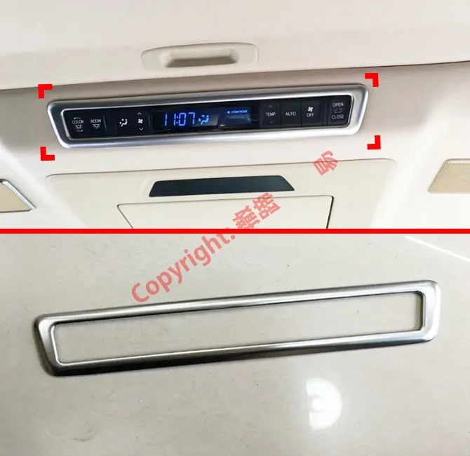 

Крышка заднего кондиционера ABS для Toyota Alphard Vellfire AH30 2016 2017 2018 2019 2020, Аксессуары для автомобилей, наклейки W4