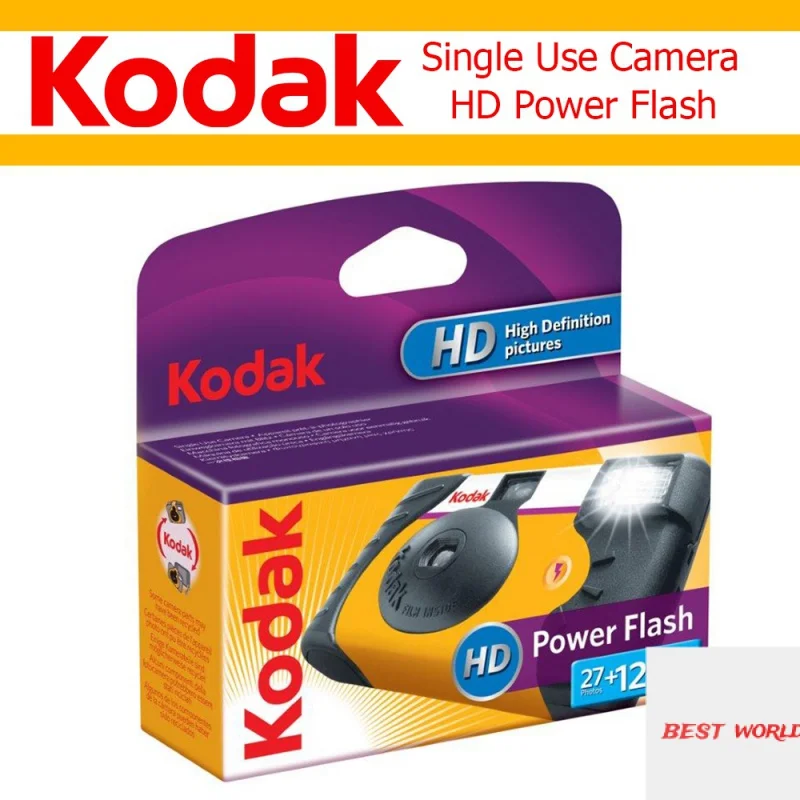 

39 фотографий Kodak HD Power Flash одноразовая пленочная камера для одноразового использования ISO800 ручная вспышка (срок годности 2023-5)