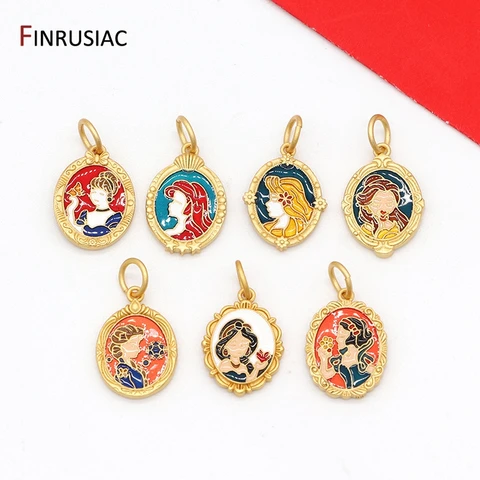 Золотая подвеска FINRUSIAC, снежно-белая