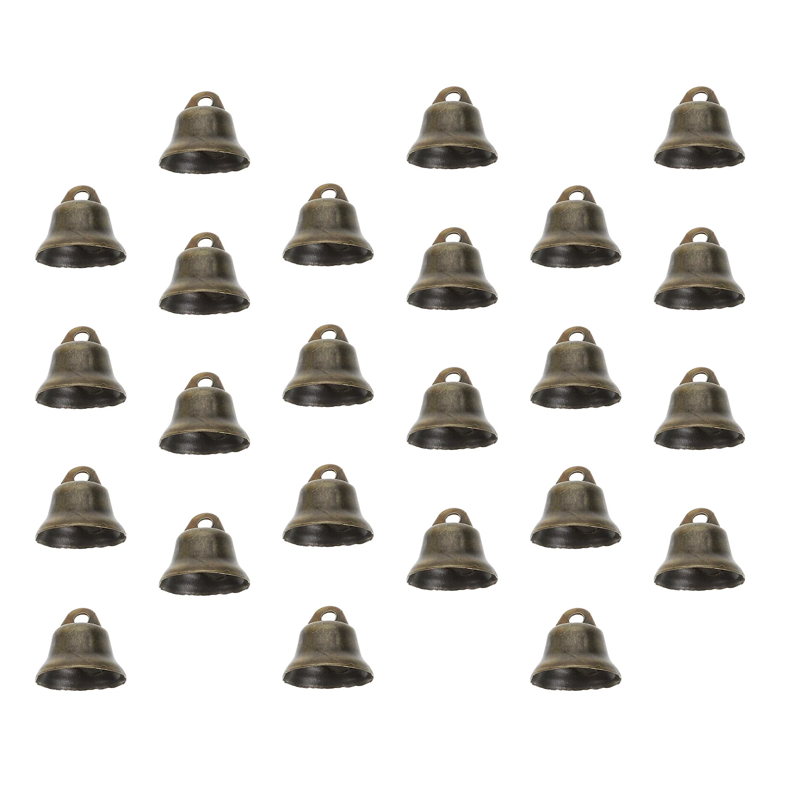 

100Pcs DIY Craft Bells Vintage Bell Charms Christmas Tree Ornaments Bronze Jingle Bells Keychain Charms