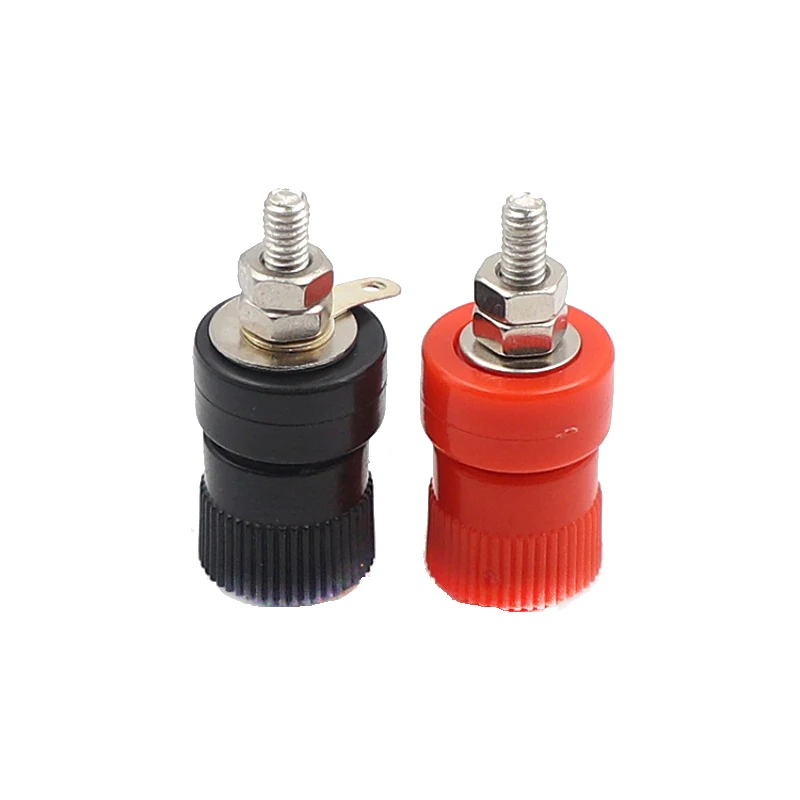 

Terminal Blocks JS-910B 4mm Binding Post Speaker Amplifier Terminal Connector Binding Post Banana Plug Jack Mount