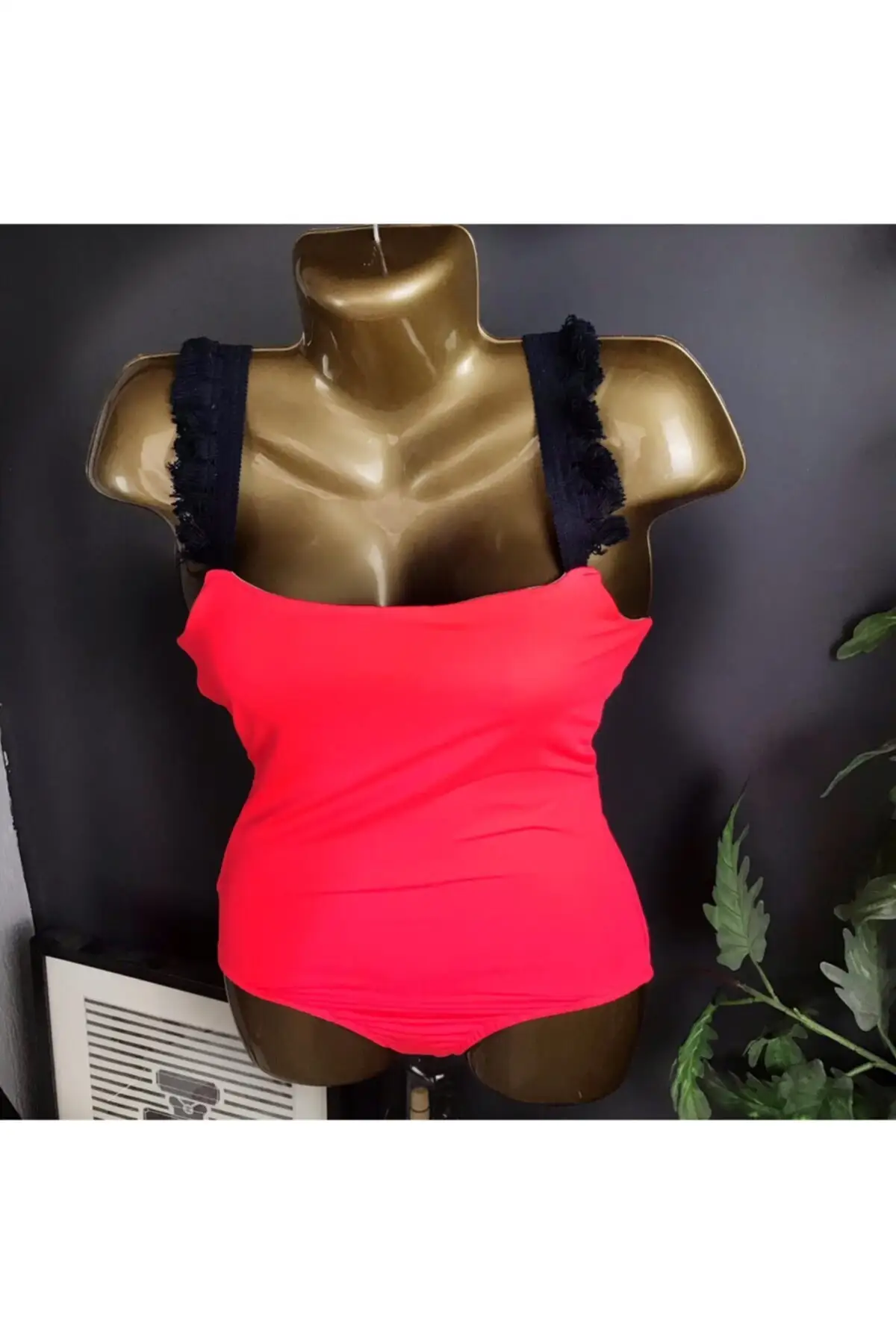 

Women's Swimsuit Pomegranate Flower Tassel Strap One Piece Swimwear Female Push Up Suit Monokini Brazilian Swimming Suits