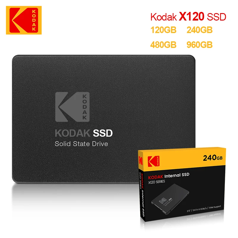 

SSD-накопитель Kodak X120, 2,5 дюйма, SATAIII, 240/480/960 ГБ