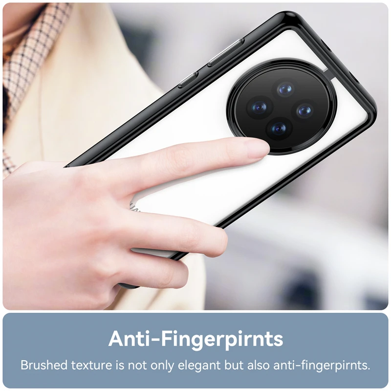 For Cover Huawei Mate 50 Pro Case Mate 50 Pro Capas Shockproof Bumper Back Transparent Colour Clear For Fundas Mate 50 Pro Cover